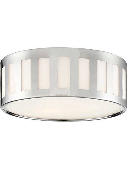 Kendal 3 Light Ceiling Mount in Polished Nickel.